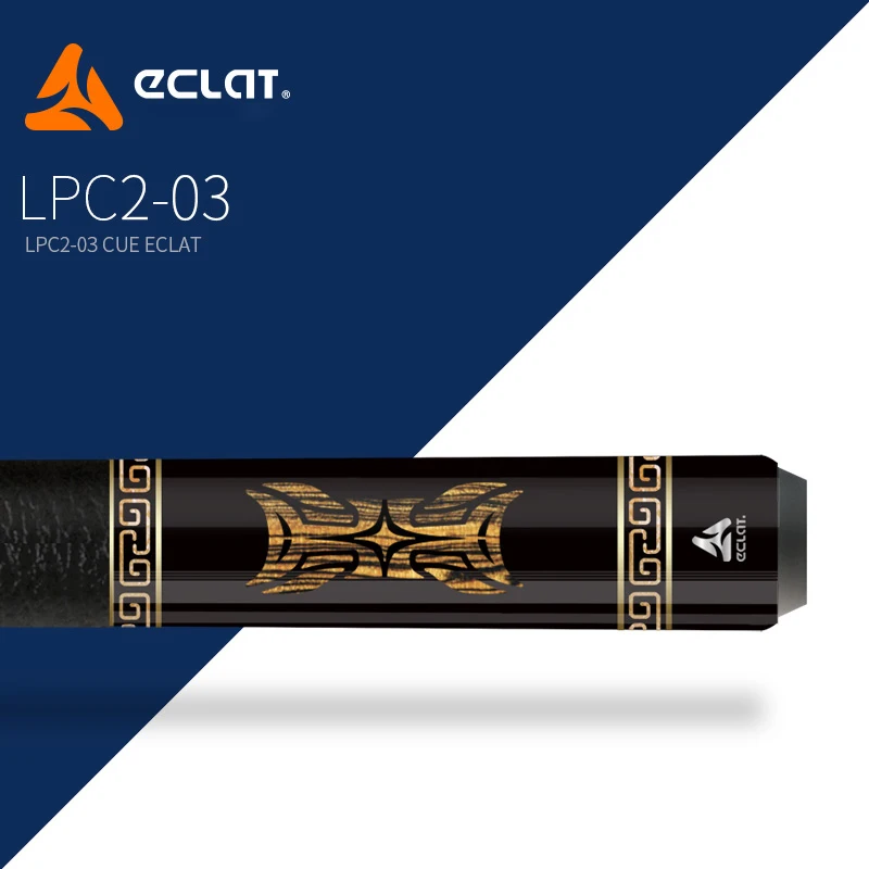 

ECLAT LPC2-03 Pool Cue 1/2 Piece Pool Cue Stick 12.6 mm Tip Billiard Cue Professional Canadian Maple Technology High-end Stick