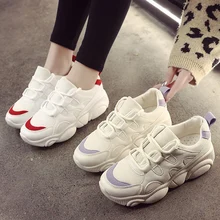 Официальный Для женщин осень обувь для ходьбы Lifestyle легкие Тренеры дышащие кожаные спортивные кроссовки мужские кроссы