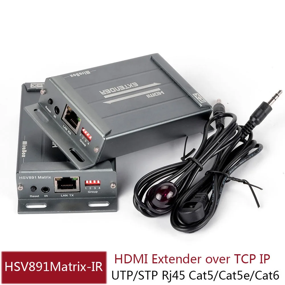 

HSV891Matrix TCP IP HDMI IR Extender N x N 100m/120m/150m over Cat5/5e/Cat6 UTP STP Rj45 HDMI Transmitter and Receiver Over IP