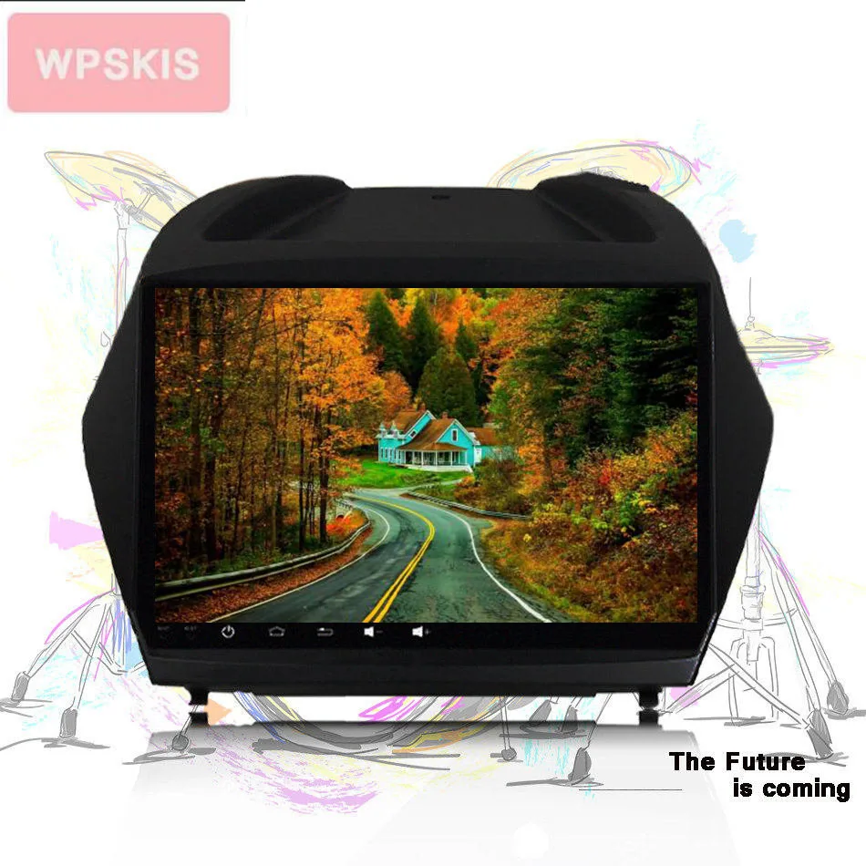 Sale 2 Din Android 9.0 4G Ram Car radio fm audio head unit media pc tablet gps screen for Hyundai IX35 Tucson 2009-2015 with cam dvr 2