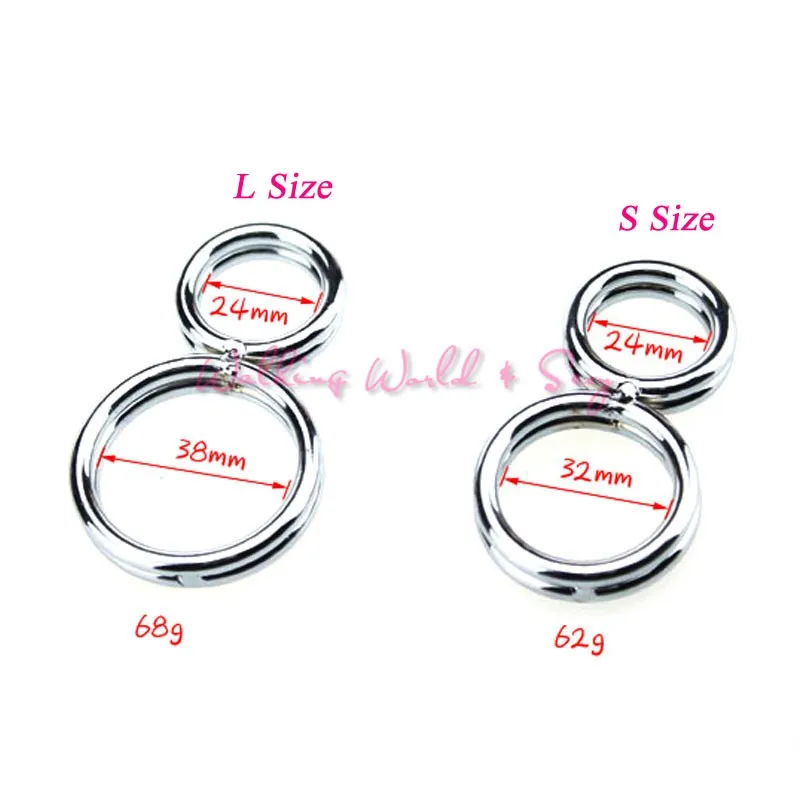 Stainless Steel Penis Bending Ring Male Chastity Device Metal Penis Clamp Cock Rings Delay Ejaculation Sex Ring Sex Toys For Men (3)