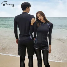 Спортивные рашгарды для мужчин и женщин, 5 шт., рубашка с длинным рукавом, шорты, штаны, парные купальники для серфинга, купальные костюмы, Рашгард, гидрокостюмы