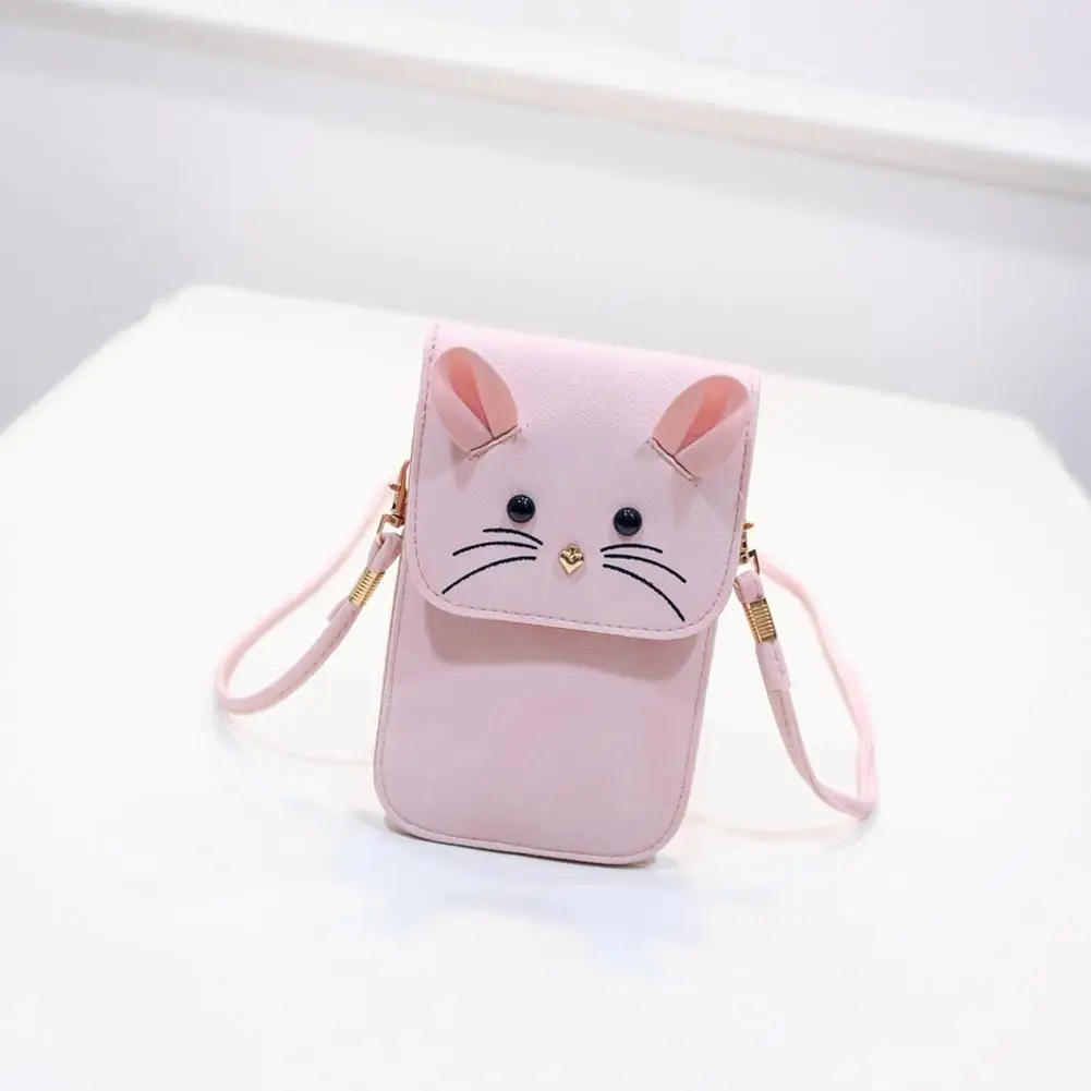 

Women Leather Cross Body Shoulder Bag Cartoon Mouse Mini messager bag designer Phone Wallet purses and handbags for women 2018