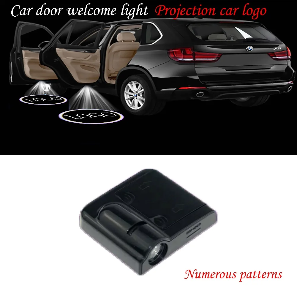 

Maxup 1pcs led logo lights for car door welcome light interior car lighting projector universal wireless for Mitsubishi Opel Geo