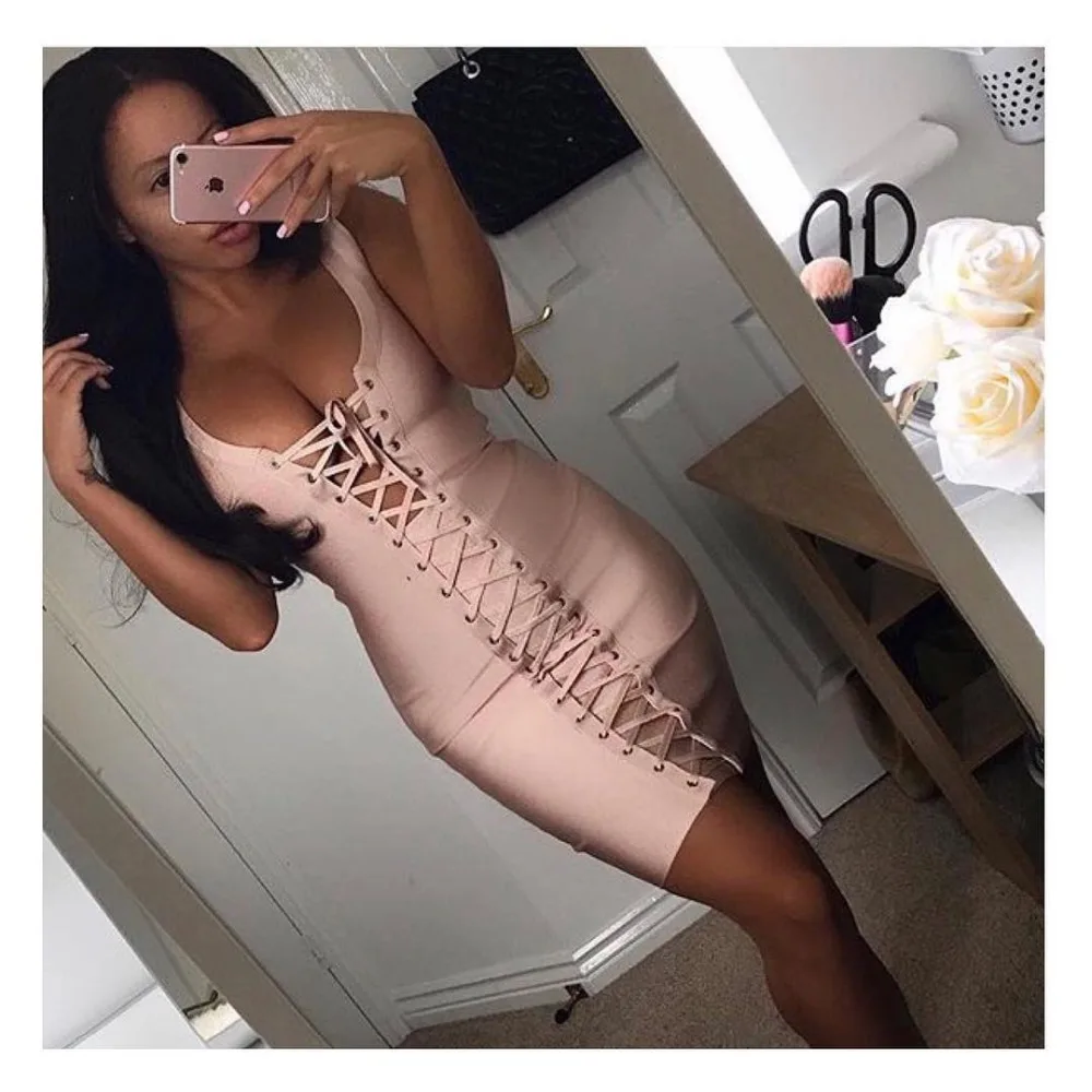 Gosexy 2017 новое женское белое без рукавов открытое Бандажное платье Летнее|dress