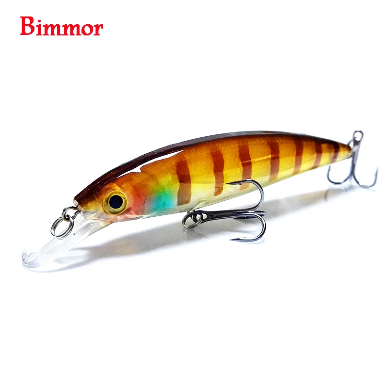 Bimmor العلامة التجارية 1 قطعة الليزر طعوم صيد سمك البلمة 11 سنتيمتر 12.5G pesca السنانير العائمة المتذبذب معالجة crankbait الاصطناعي اليابان الطعم الثاب...
