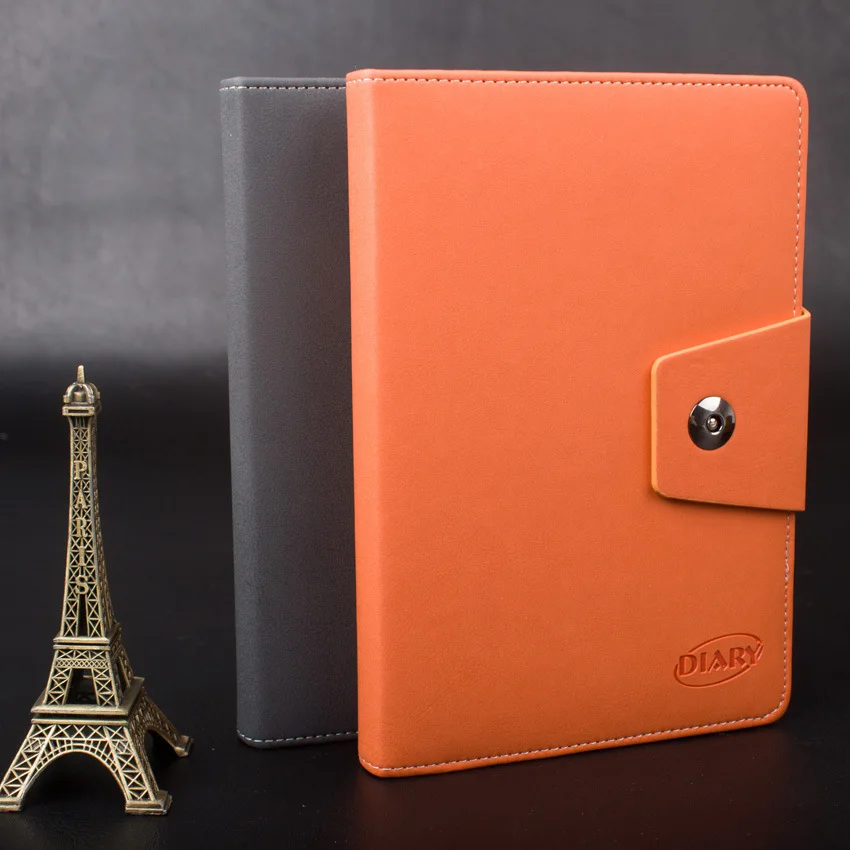 mini a4 a5 faux leather notebook buckle personal dairy office memos