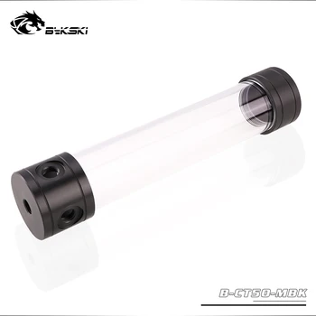 

BYKSKI Length 260mm X 50mm Diameter POM Cylindrical Water-Cooled Tank G1/4 Acrylic Water Coolant Cooling Reservoir