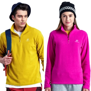 Tectop пуховик зимний женский Тепловой Флис Куртка Верхняя Одежда Ветрозащитный Спорт Отдых Туризм Охота Пальто для Мужчин и Женщин - изображение