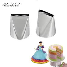 Unibird 1 шт. Экстра большой глазурь трубопровод сопло дома DIY торт крем украшения инструмент для детей из нержавеющей стали, для Выпечки Кондитерская насадка