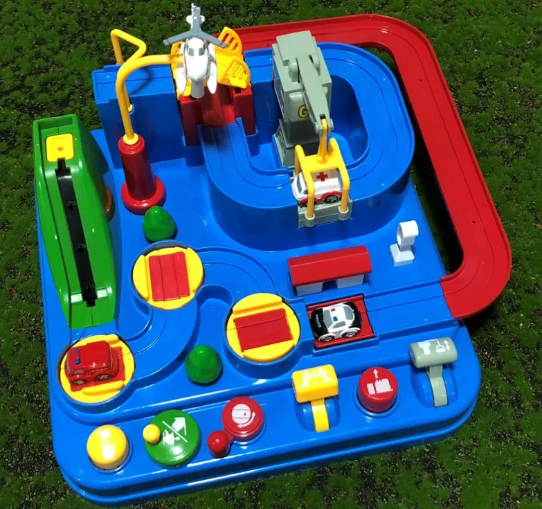 track race car adventure combination inertia train