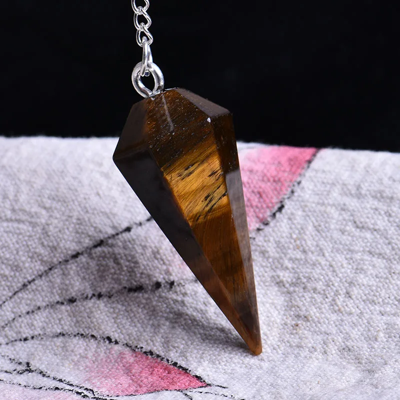 Натуральный рок-конусная кулон aura чакра резки DIY ожерелье кристалл stonedecoration подарок камень - Цвет: Темный хаки