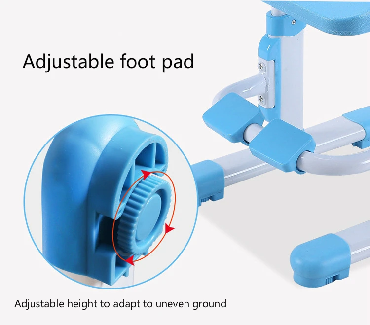 Домашний детский стул для обучения, нескользящий с подставкой для ног, студенческое сиденье для письма, многофункциональный регулируемый устойчивый детский стул