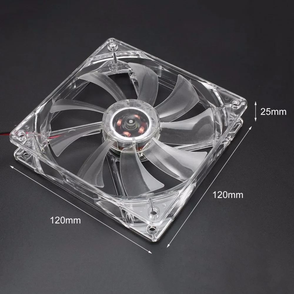 CPU Cooler Cooling Fan Five Colors Light PC Computer Fans Quad 4 LED Light 120mm Case Fan Mod Quiet Molex Connector CPU Cooler Cooling Fan Five Colors Light PC Computer Fans Quad 4 LED Light 120mm Case Fan Mod Quiet Molex Connector