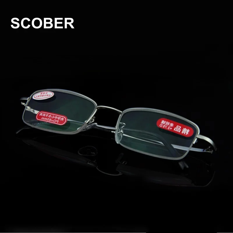 SCOBER High Quality Special Diopter Reading Glasses Alloy Frame