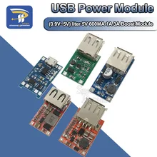 DC-DC регулируемый Повышающий Модуль источника питания USB аккумулятор 0,9 V~ 5V литр 5V 600MA 1A 3A USB выход зарядное устройство Повышающий Модуль