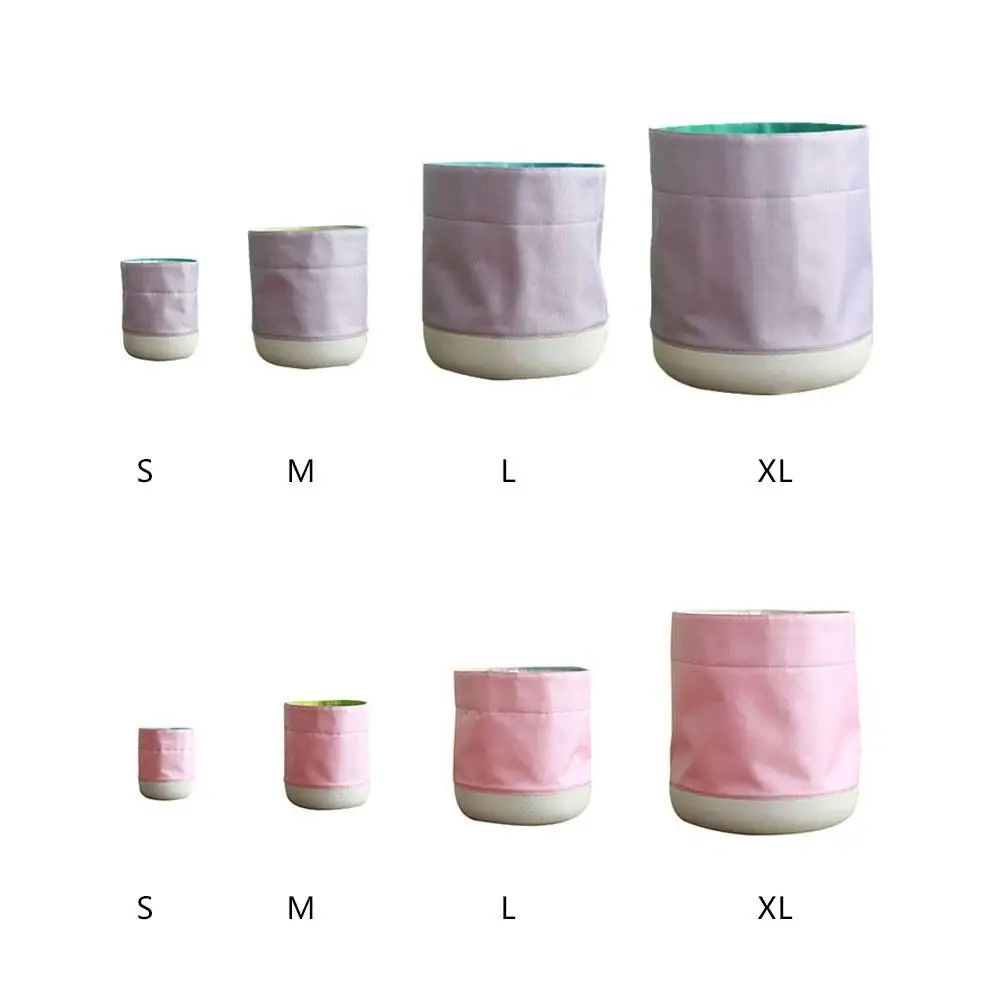 

Storage Basket Home Innovative Waterproof Fabric Planter Foldable Succulent Plant Flower Pot Storage Barrel Basket