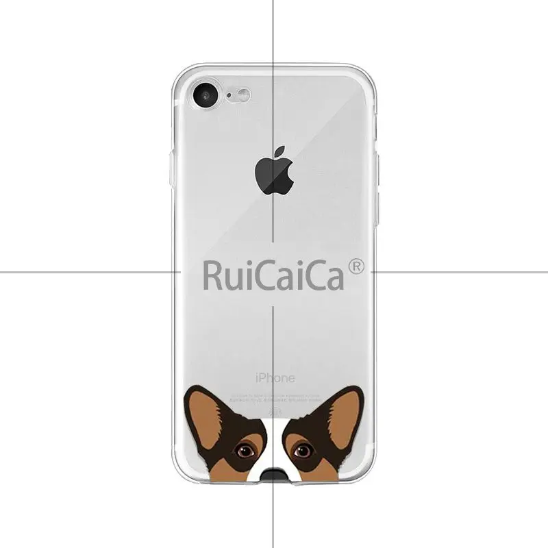 Ruicaica милый и забавный мягкий чехол для телефона с головой собаки кошки для Apple iPhone 8 7 6 6S Plus X XS MAX 5 5S SE XR мобильных телефонов - Цвет: A7
