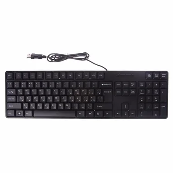 

Russian/ English Silent Keyboard Waterproof Office Keyboard for Windows Computer