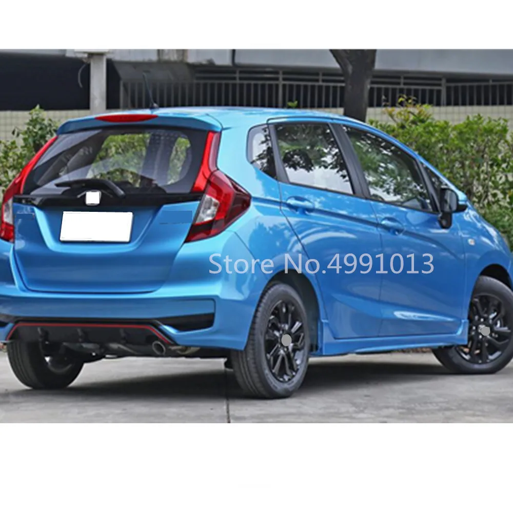 For Honda Fit Jazz 17 18 19 Car Styling Body Cover Trim Back Tail Rear Light Lamp Frame Sticker Panel 4pcs Chromium Styling Aliexpress