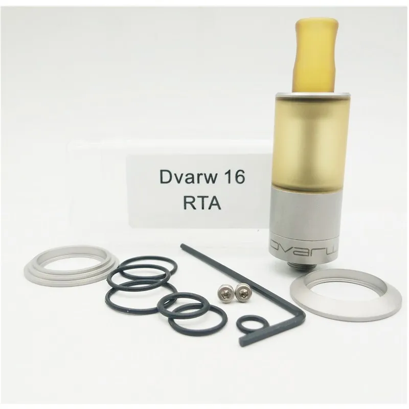 Новейший обслуживаемый атомайзер Dvarw MTL Style Mini 16 мм RTA 316SS PEI нижняя система
