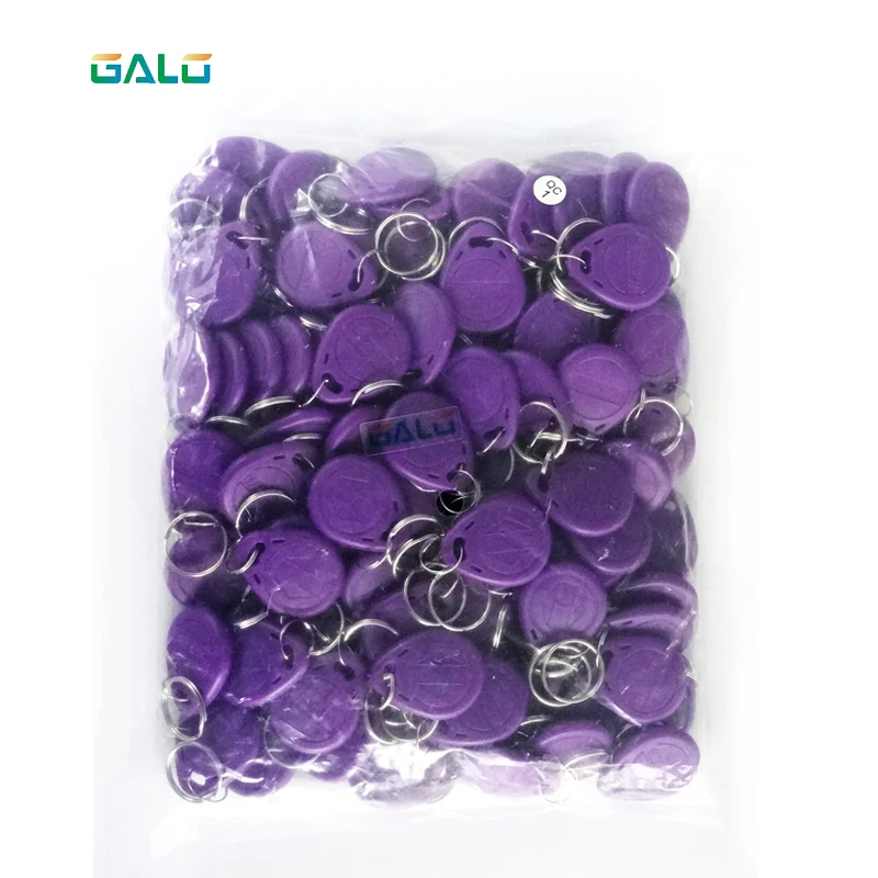 

100 pieces/bag 125Khz Keychains RFID Proximity ID Card Token Tags Key Fobs for access control reader