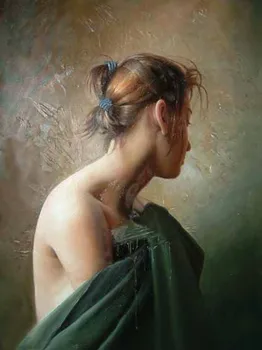 

Old Master-Art Antique hand painted Oil Painting 20x24in on canvas : Attactive body art model . free shipping