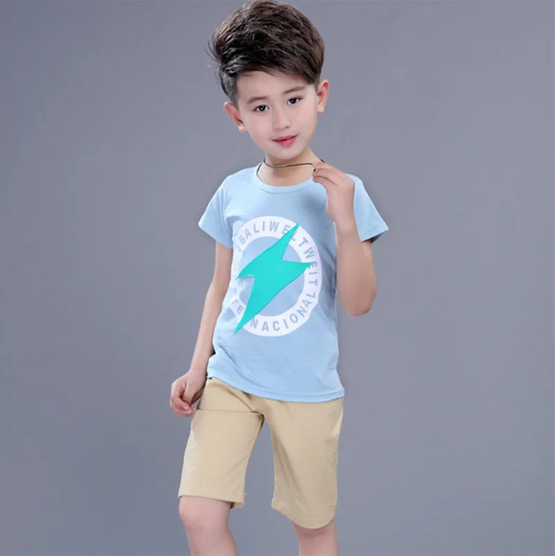 Boys Summer Clothing Set Fashion Cotton Children Clothes For Boys Clothing Casual Sports Short