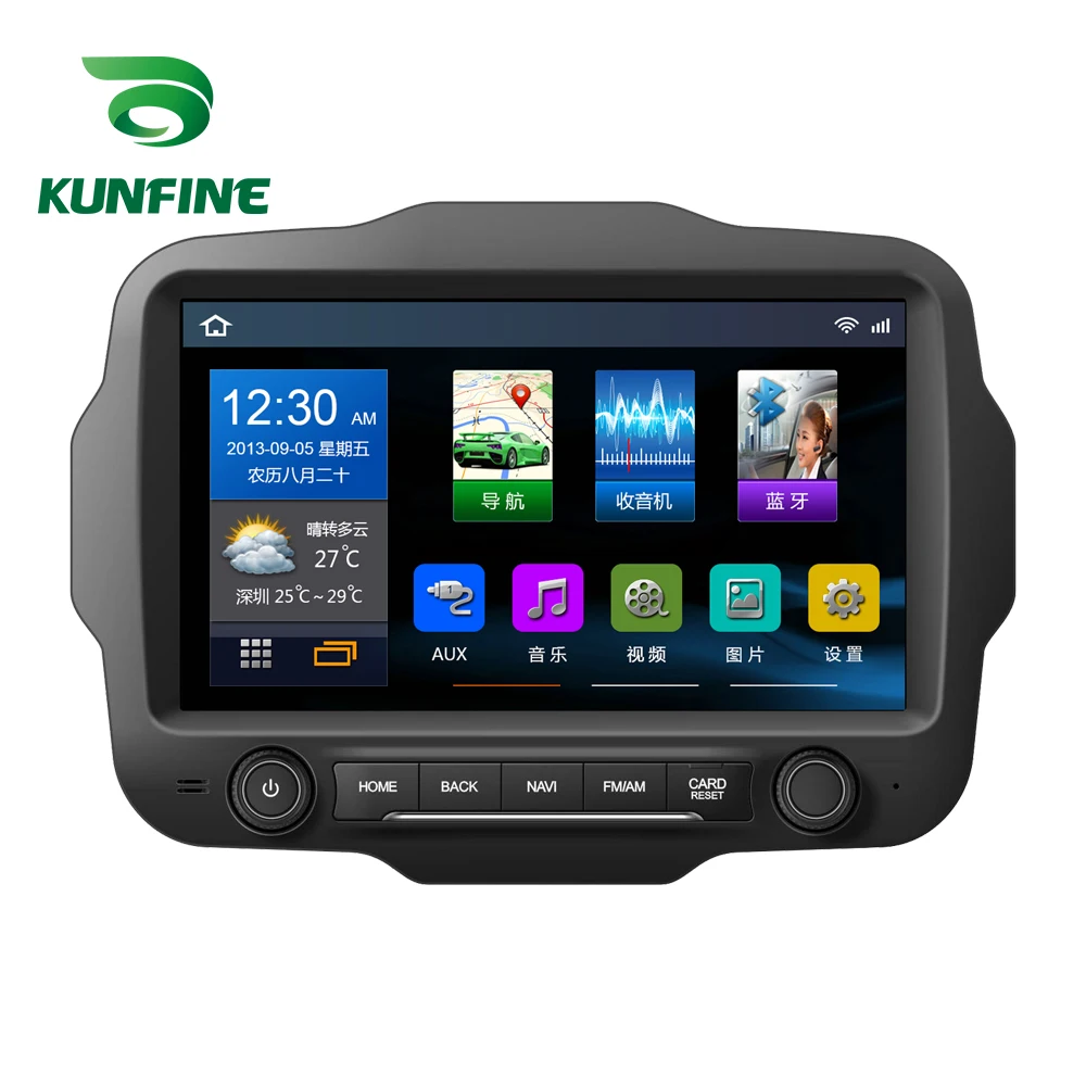 Perfect Octa Core Android 8.1 4GB RAM 64G ROM Car DVD GPS Navigation Player Deckless Car Stereo for Jeep Renegade 2016 2017  Radio 2