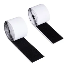 25 мм ширина черный и белый само Adhestive крюк и петли полоски набор с супер липкий клей нейлоновая ткань крепежа