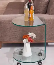 Small tea table . bending glass table