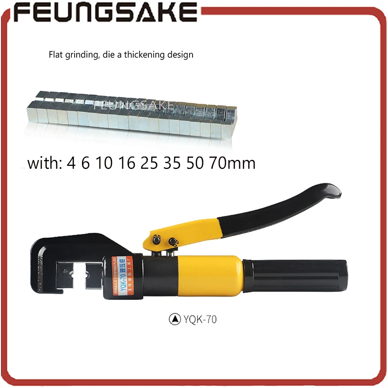 

Hydraulic Crimping Tool Compression Plier Hydraulic Crimping plier YQK-70 RANGE 4-70mm2 Hydraulic Plier,ship via DHL