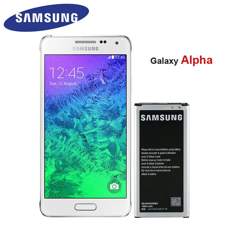 Оригинальный аккумулятор Samsung для Galaxy Alpha G850 G850F G850A G850W G850S G850K G850L G850T 1860 мАч с NFC|samsung