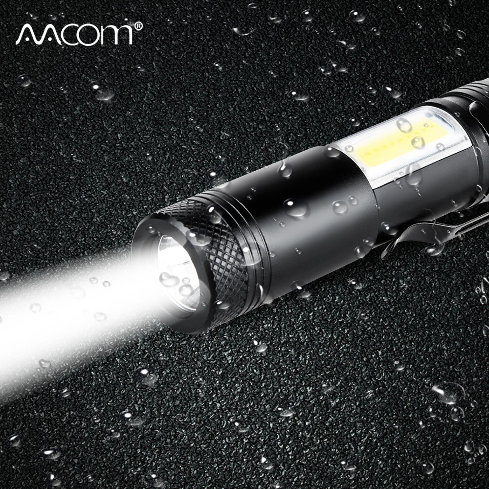 

Multifunction IP65 Waterproof Flashlight AA/14500 LED Outdoor Camping 4 Modes Portable CREE Chip Powerful Mini Torch Flashlight