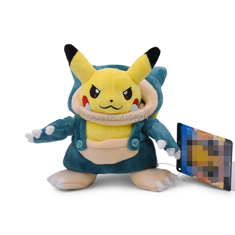 Аниме Пикачу Косплей Snorlax Tyranitar Pikachu Peluche Плюшевые игрушки Рождественский подарок для детей стиль