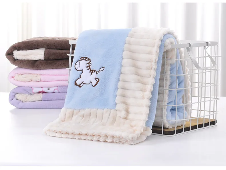 Детское одеяло для новорожденных; супер мягкое фланелевое одеяло для маленьких девочек; сезон осень-зима; теплое постельное белье для малышей