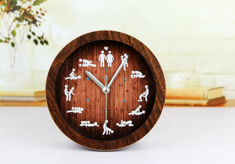 Часы в стиле ретро с имитацией старого дерева al fajr, будильник, часы despertador, домашний декор, klok masa saati, Кварцевые пластиковые часы 12*12 см