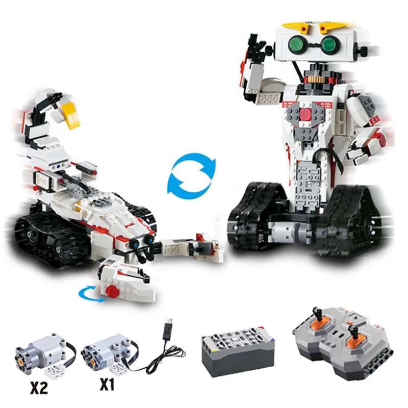 

51027 710pcs The 2 in 1 remote control Robot set Building Blocks Bricks children toys gift