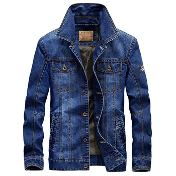

men's denim jacket fashion & casual retro brand jeans jacket men Autumn chaqueta hombre veste homme plus size 4XL