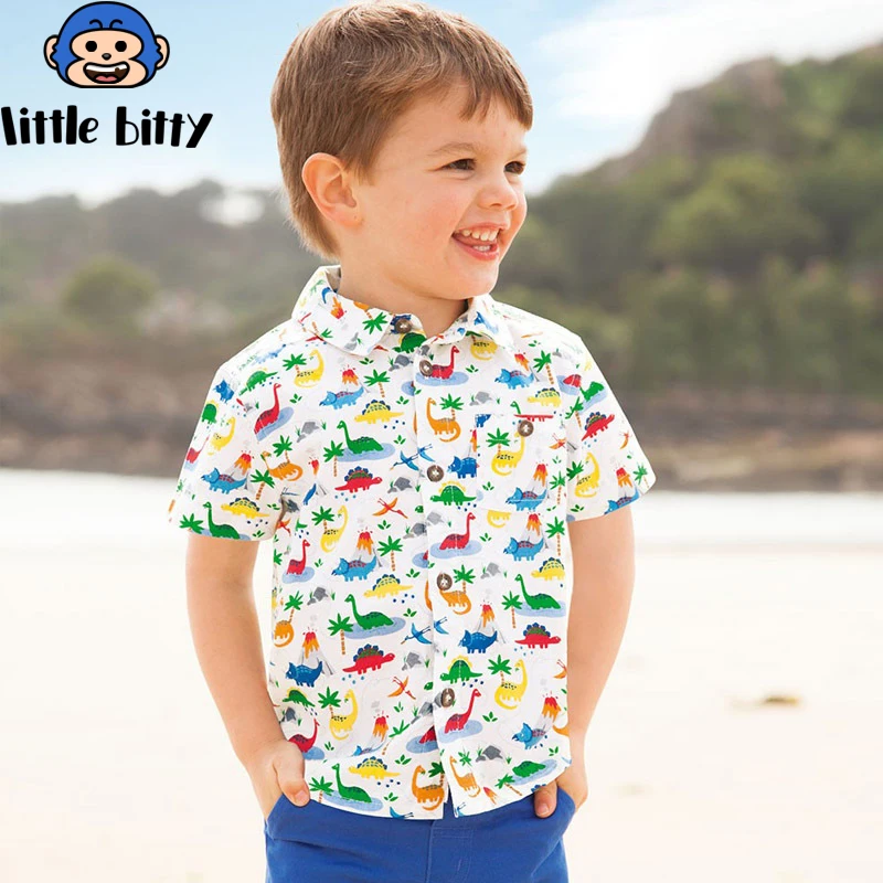 

2018 Summer Children'S Clothing Kids Blouse Enfant Half Sleeve Shirt Boy Child Cotton Shirt Toddler Fashion Clothes