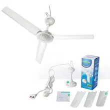 Высококачественный абс потолочный вентилятор для спальни, бесшумный электрический вентилятор, 3 вентилятора, охлаждающий вентилятор с четырьмя шестернями, приуроченная линия расширения 3 м, 15 Вт