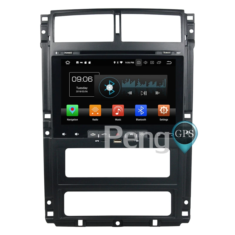 Discount 2 Din Android 8.0 Car CD DVD Player 8Core GPS Navigation for PEUGEOT 405 PG405 Stereo 1080P HD Screen Autoradio 1