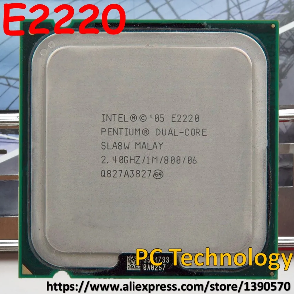 Original Intel Pentium Processor SLA8W E2220 CPU 2.40GHz, 1M,800MHz ...