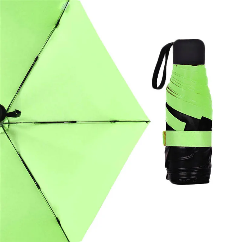 Colorful Mini Pocket Umbrella Fashion Rain Covers Compact Folding Travel Parasol Light Portable Small