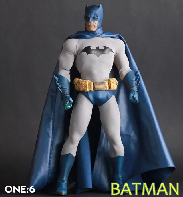

Free Shipping 12" DC Superheroes Batman CT Moveable Blue Cloak Ver. Boxed 30cm PVC Action Figure Collection Model Doll Toy Gift