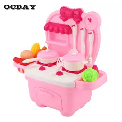 OCDAY кухонные игрушки головоломки посуда ведро для маленьких детей ролевые игры игрушечный набор игра в повара инструменты розовый синий
