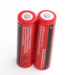 2 шт. оригинальный 18650 батарея В 3,7 в перезаряжаемые батареи для светодио дный светодиодный фонарик фар