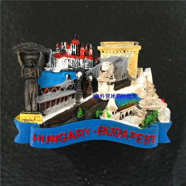 Сувенирный холодильник Budapest Hungary цепной мост полимерный Магнит 3D Магнит-наклейка на холодильник Путешествия Сувенир домашнее украшение