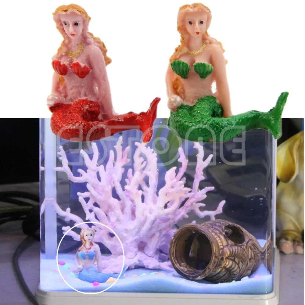 

Hot Resin The Little Aquarium Fish Tank Decorations Ornaments Home Decor