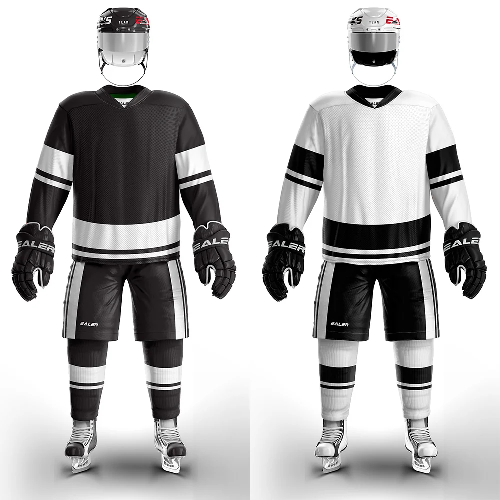 

Coldoutdoor free shipping 2 pieces home and away Breathable Quick Dry hockey jersey H6400